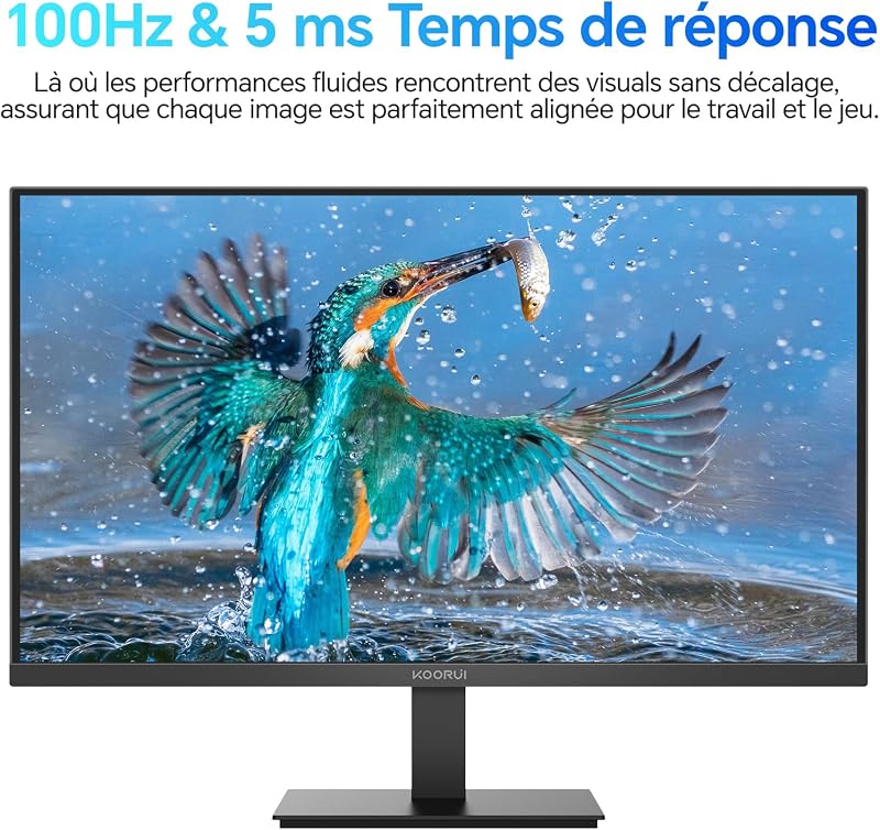 Ecran PC 24 Pouces, VA FHD 100Hz Eye Care Moniteur E2412F