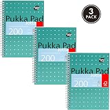 Pukka Pad A5 Jotta Book 3-Pack Metallic Green 200 Pages 8mm 80GSM Perforated view 3