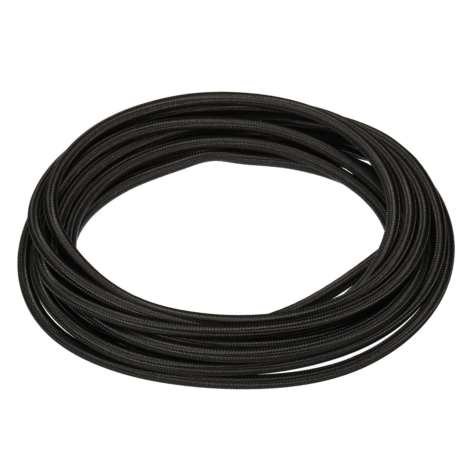 YOKIVE Twisted Cloth Covered Wire, 18AWG Vintage Electrical Cord with 2 Cores, for DIY Lighting Projects, Great for Home, Party, Daily Use (Black, 16.4ft)