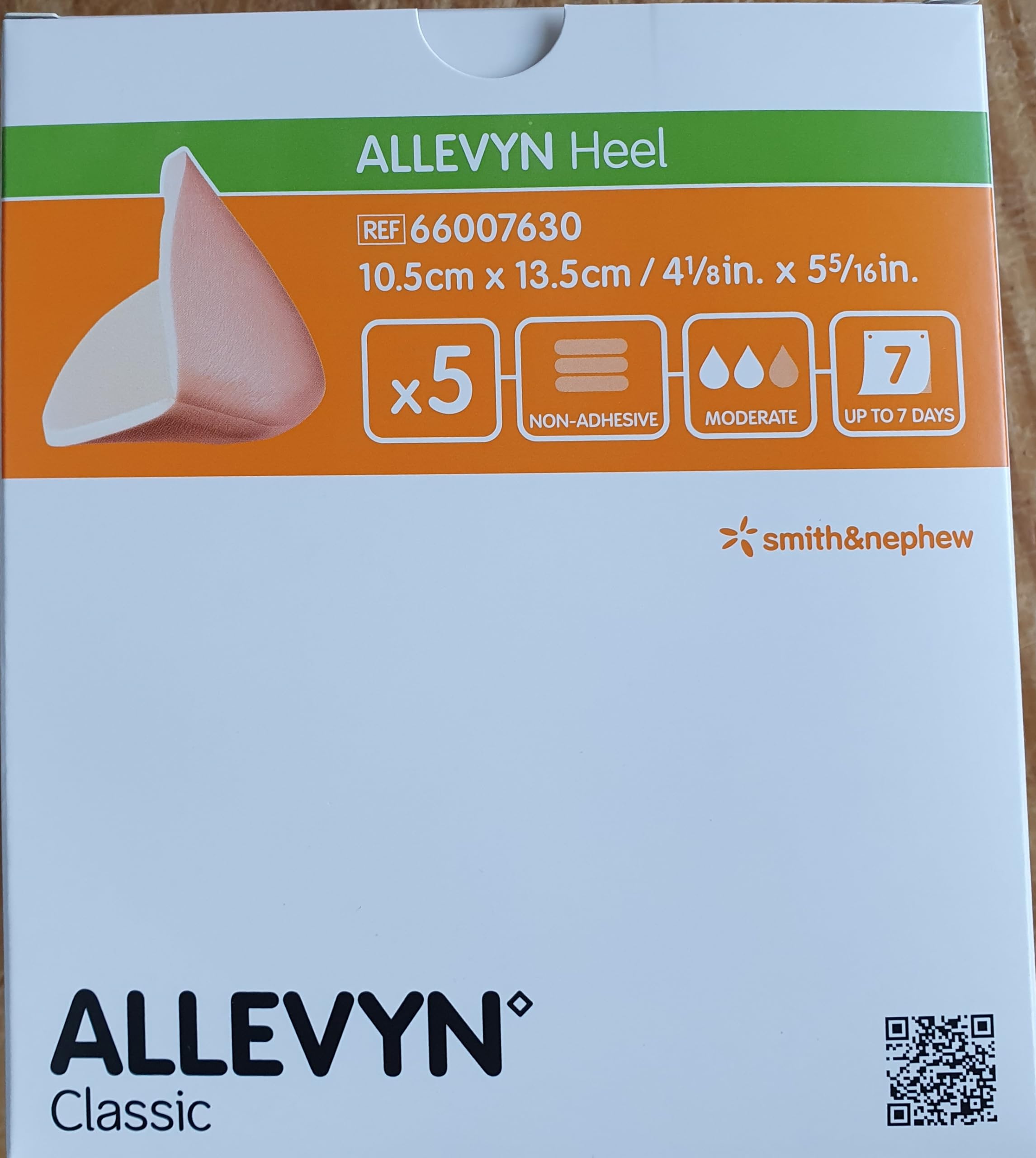 Smith & Nephew Allevyn Non Adh Heel Pack of 5 Plasters