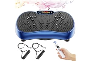 Anyrap Vibration Plate Exercise Machine, 180 Speed Levels Vibration Plate for Lymphatic Drainage, Whole Body Workout Vibrating Fitness Platform, Effective for Weight Loss, Shaping, Toning & Wellness