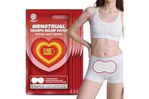 KONGDY Heat Patches for Menstrual Relief, Portable Period Cramp Relief Patches, 5 Pcs Large Size Heating Patch for Lower Abdo