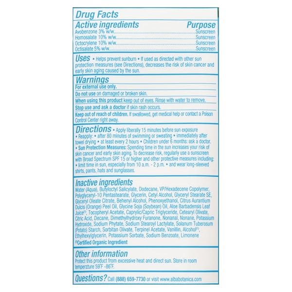 ALBA BOTANICA SUNSCREEN LOTION, SPORT, SPF 50, ISLAND VIBE, 3 OZ