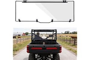 StarknightMT Ranger 1000 Rear Windshield, Upgraded Rear Window Back Window Compatible With 2020-2026 Polaris Ranger 1000 2017