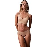 Calvin Klein Women's Invisibles Comfort Lightly Lined Seamless Wireless Triangle Bralette Bra