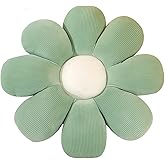 Grafingy Flower Pillow, Flower Shaped Throw Pillow Floor Pillow Soft Seating Cushion Room Decor Plush Pillow for Bedroom, Sofa, Bed, Reading (21 inch, Green)