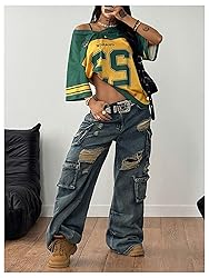 SOLY HUX Jersey Shirts for Women Oversized T-Shirt