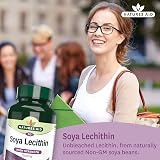 Natures Aid Soya Lecithin 1200 mg High Strength 90 Softgels Non-GMO view 2