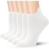 SERISIMPLE Viscose Bamboo No Show Sock Women Ankle Thin Low Cut Socks Arch Support Breathable Athletic Sock 5 Pairs