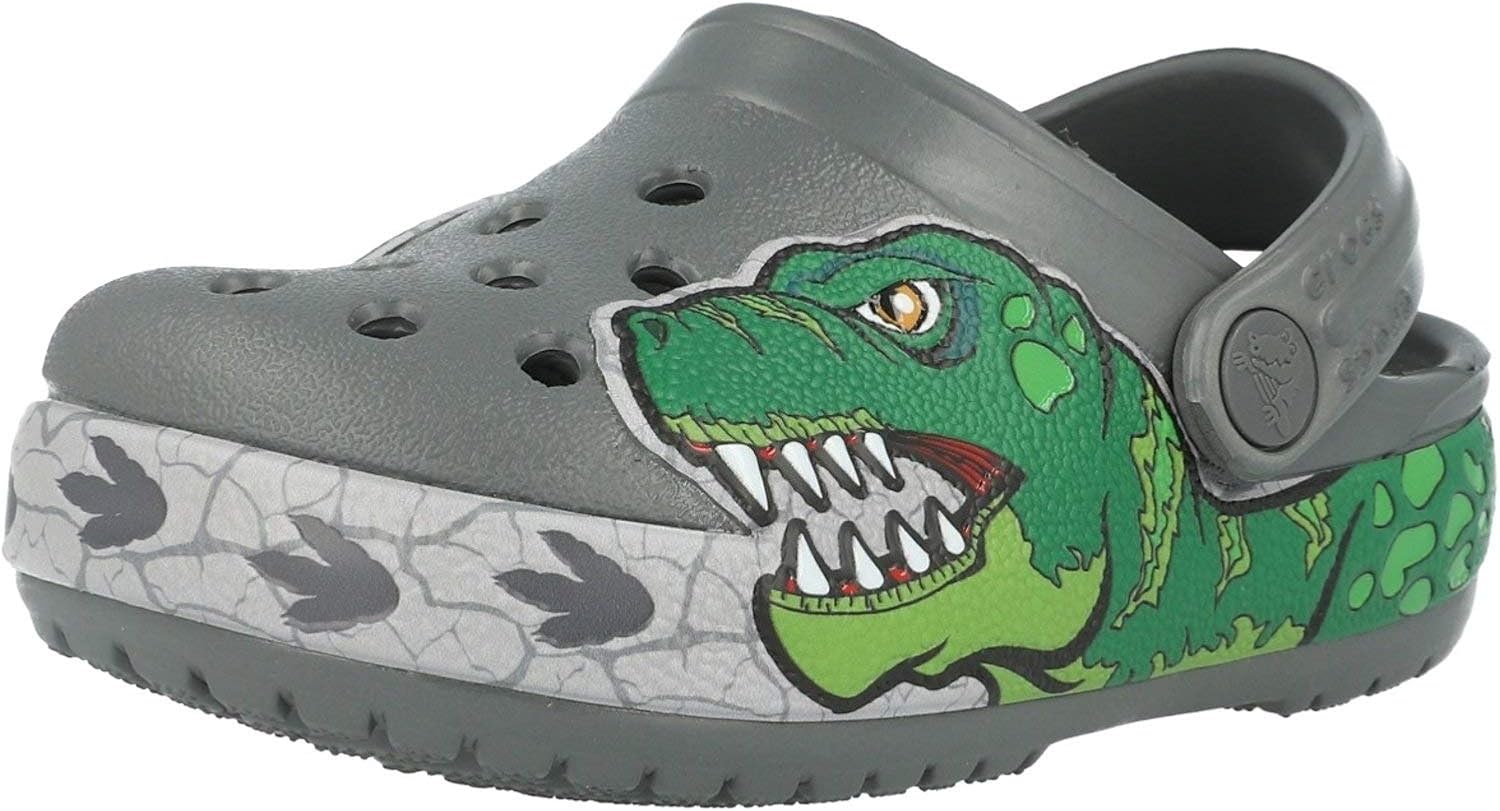 Crocs Kids' Fun Lab Dino Band Light Up Clog Light Up