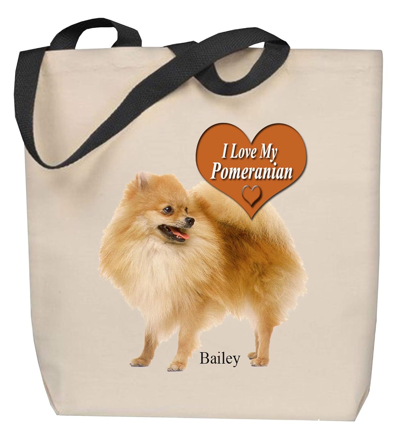 pomeranian tote bag