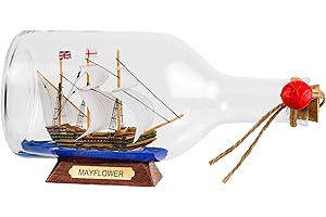 SAILINGSTORY Ship in a Bottle Sailing Ship Model Nautical Decoration Mayflower