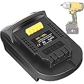 JYJZPB MIL18DL Battery Converter Adapter for Milwaukee to De-Walt Battery, Convert for Milwaukee 18V M18 Batteries to Dewalt 20V Batteries, Compatible for Dewalt Cordless Tools(Only Adapter)