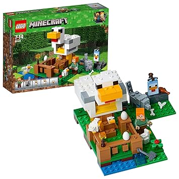 Lego 21140 Minecraft The Chicken Coop Building Set Buildable Farm Toy For Kids