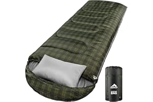 MEREZA 0 Degree Winter Sleeping Bag for Adults Kids with Pillow, Cold Weather Sleeping Bag for 4 Season Camping Hiking Backpacking Sleeping Bags for Big and Tall