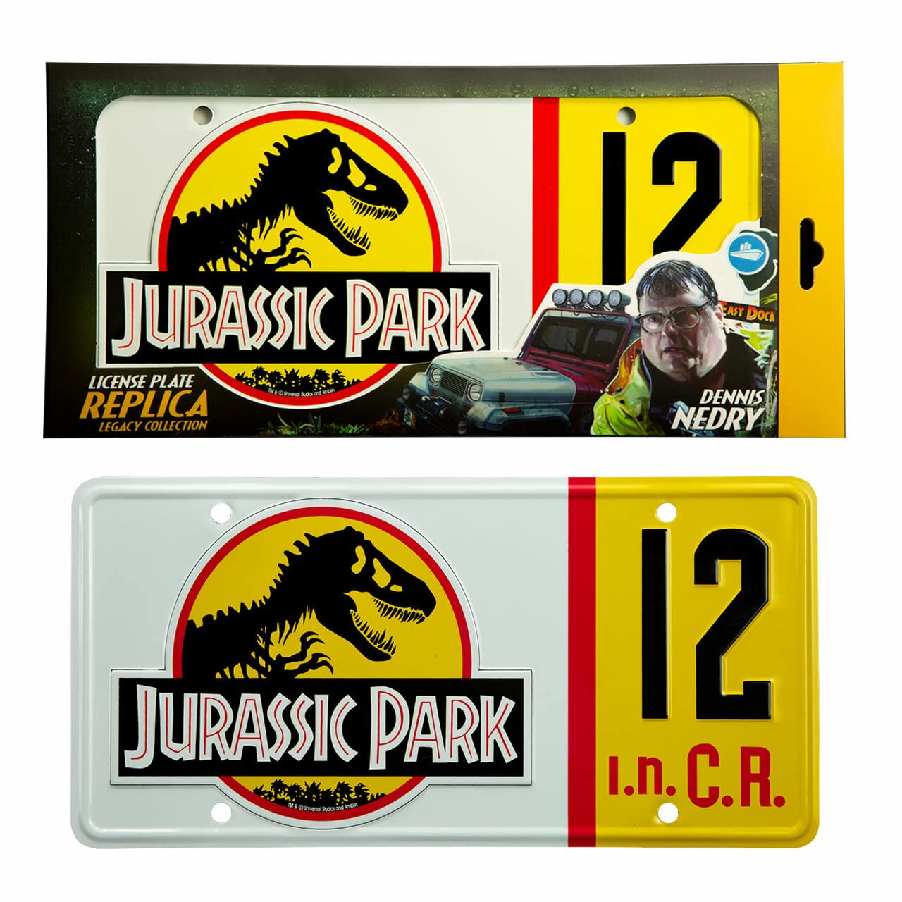 Doctor Collector Jurassic Park-Dennis Nedry Licence Plate Replica