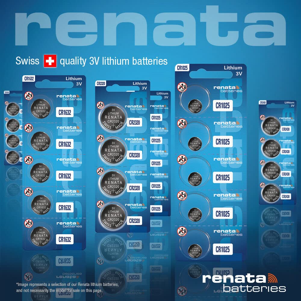 Renata CR1220 Batteries - 3V Lithium Coin Cell 1220 Battery (2 Count) Renata CR1220 Batteries - 3V Lithium Coin Cell 1220 Battery (2 Count)
