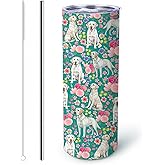 Yogusut Labrador Retriever Gifts for Women, 20oz Stainless Steel Insulated Tumbler Travel Mug Cup with Lid Straw Brush, Gifts for Dog Mom Dog Lover