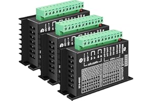 3 PCS of TB6600 Stepper Motor Driver, ABuff 5A 9-40V Nema 17 Stepper Motor Driver CNC Controller Single Axes Hybrid Stepperr Motorr Controls