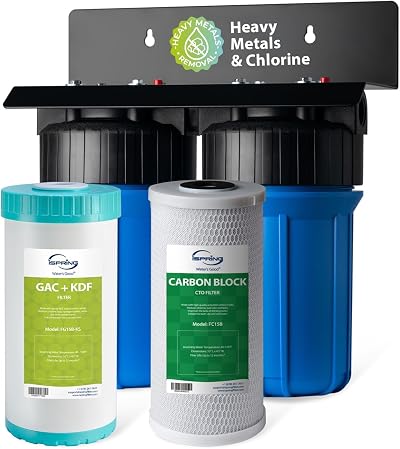 iSpring WGB21B-KS 2-Stage Whole House Filtration System 1in Ports