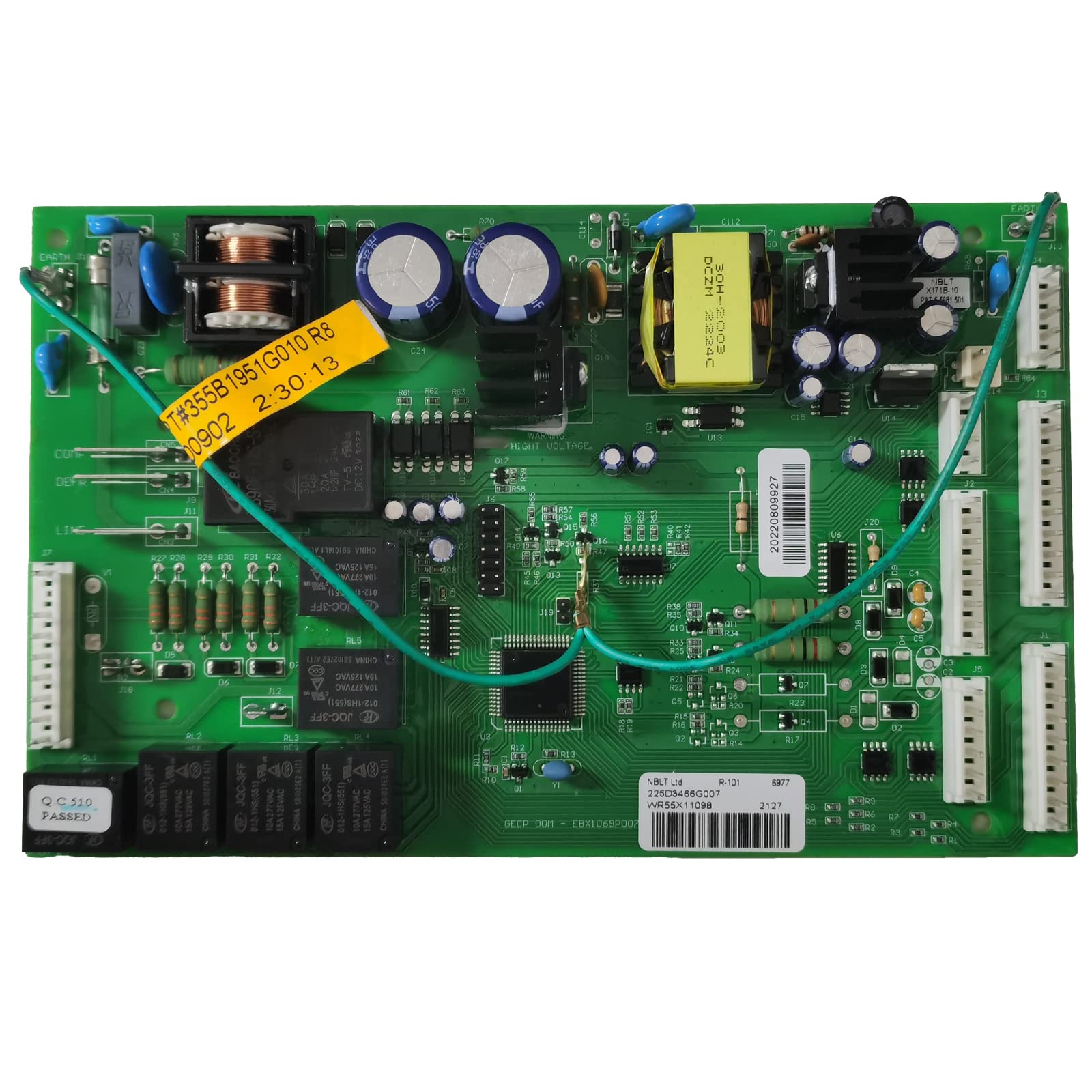 Photo 1 of WR55X11098 Refrigerator Electronic Control Board, Compatible with ge PGCS1RKZJSS, PSQS6YGZBESS, PFSS5RKZASS, PFCF1RKZABB,PGS25KSEAFSS, PFSF5RKZCBB,ETC. Replace WR55X11076, WR55X11077, WR55X11097, ETC