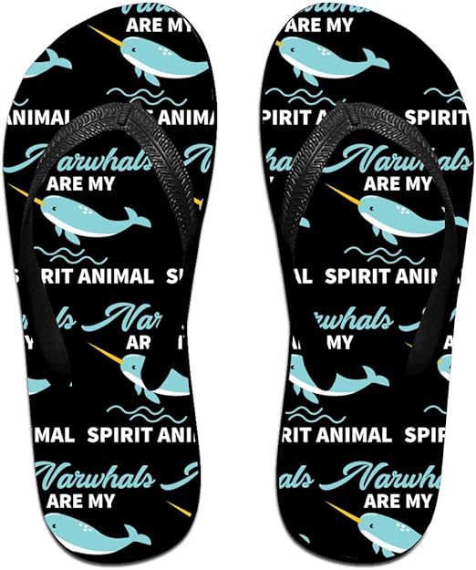 narwhal flip flops