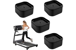 4pcs Treadmill Incline Riser Blocks, Walking Stackable Height Adjustable Incline Blocks Pad Attachment Non-Slip Upgrade Ramp 