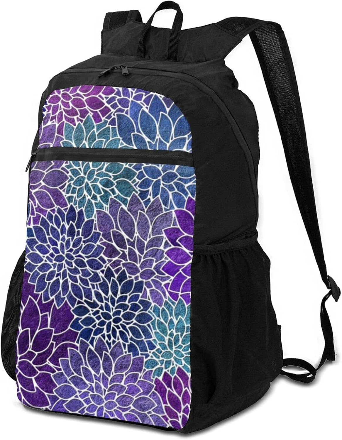 Mochila escolar Paquete de almacenamiento para portátil Mochila floral