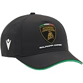 Macron Automobili Lamborghini Squadra Corse Team Baseball Cap (Black)