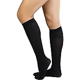 ToBeInStyle Women's Nylon Knee High Opaque Socks