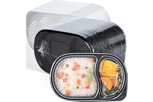 YANGRUI To Go Container, Shrink Wrap 35 Pack 21 oz Reusable Machine Washable Extra Thick BPA Free Meal Prep Containers Microwave Freezer Safe Leak Proof Take Out Containers