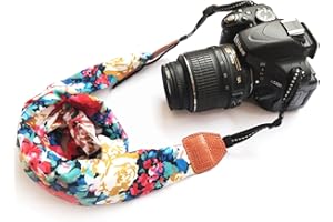 Alled RR-12-28-9 Camera Neck Shoulder Belt Strap, Vintage Print Soft Colorful Camera Straps for Women/Men for All DSLR/Nikon/