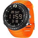 findtime Mens Digital Watch Tactical Waterproof Large Numbers Alarm Countdown Stopwatch Sports Minimalist Running Military Watches for Men Simple Electronic Wristwatch