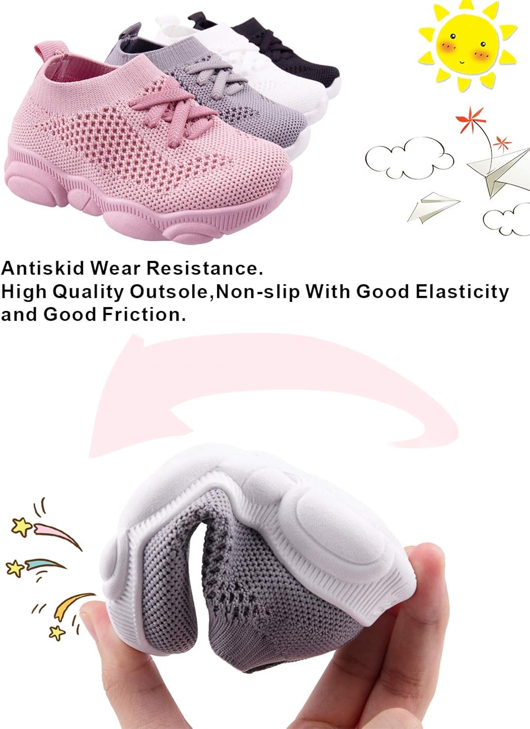 baby mesh walking shoes