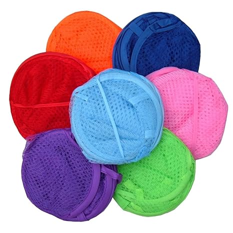 Pop-up-Wäschesack, 36 x 36 x 56 cm, Grün, Pink, Königsblau, Hellblau