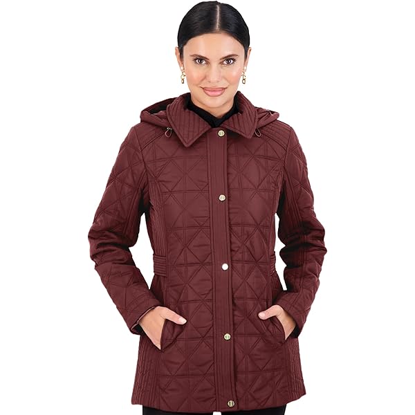 Vince Camuto Faux Leather Jackets for Women Winter, Black-XS