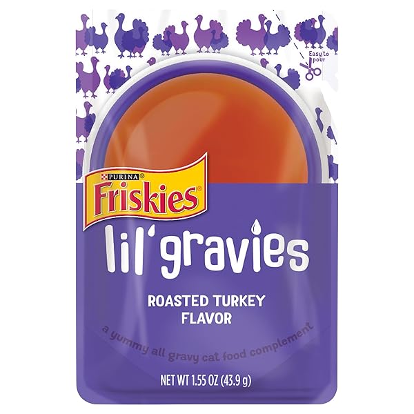 FRISKIES LIL’ GRAVIES ROASTED TURKEY FLAVOR CAT FOOD...