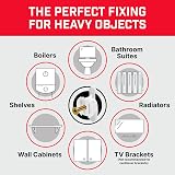 Bullfix Universal Plasterboard Fixings Heavy Duty 24 Pack Drywall Anchors view 7
