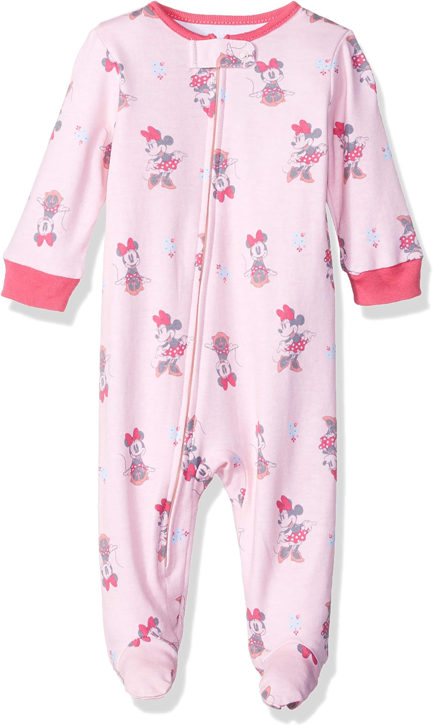 Disney Baby Girls' Newborn Footed Sleep and Play