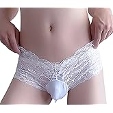 Sissy Panties Femboy Men Lingerie For Cross-dressers Femboy Sissy Mens Pouch Panties Underwear Lace Thongs for Crossdressers