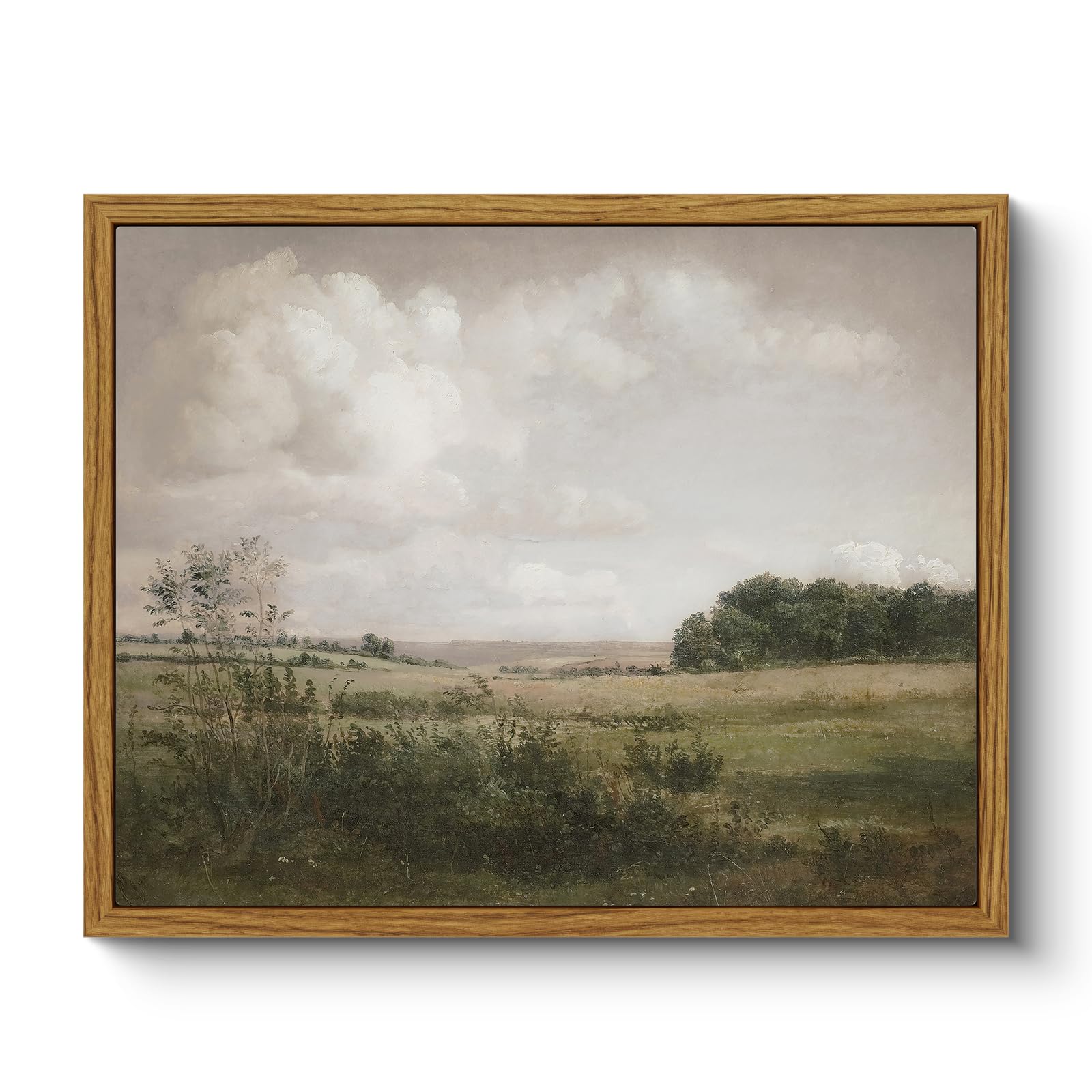 ARPEOTCY Framed Canvas Wall Art Prints, Living Room Hallway Shelf Decor, Landscape Picture Paintings Wall Decor, Vintage Decor for Bedroom Bathroom Table, Aesthetic Room Decor, 20x25cm