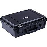 Lykus HC-3810 Waterproof Hard Case with Customizable Foam Insert, Interior Size 14.96x11.02x5.3 in, Suitable for camera,lens,drone,mic,flashlight,telescope,action cam,electronics,tools,and more