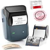 NIIMBOT B1 Pro Label Maker with 1 Label, 300 DPI Thermal Label Printer | Bluetooth Label Maker Machine for Home Office Small Business Organization, for DIY Crafts, Scrapbook, Photos, Meomo, Blue