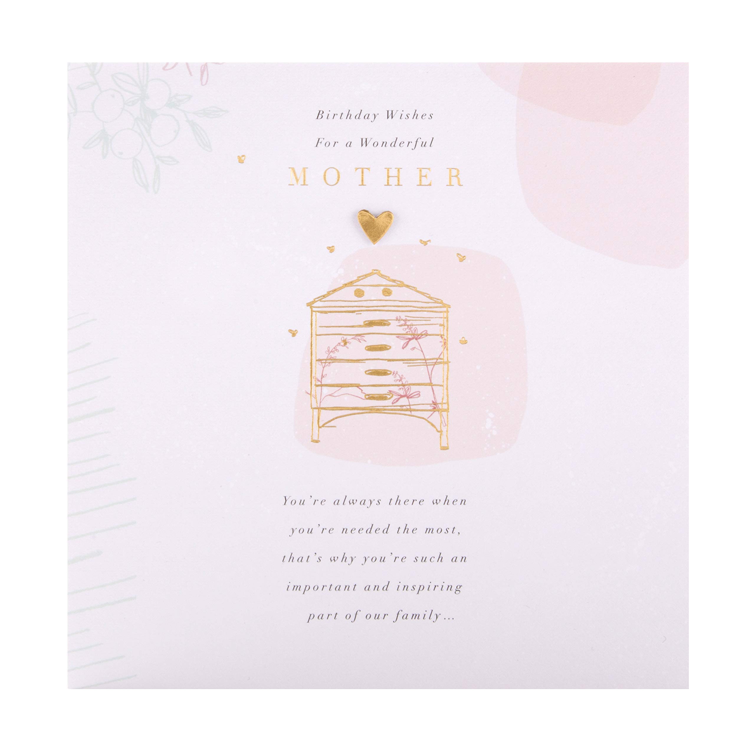 Hallmark Birthday Card for Mother - Contemporary Design with Heartfelt Message