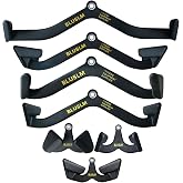 BLUSLM LAT Pull Down Bar for Cable Machine, LAT Pulldown Attachments T-bar V-bar Cable Attachment for Gym, Back Tricep Strength Training Handle