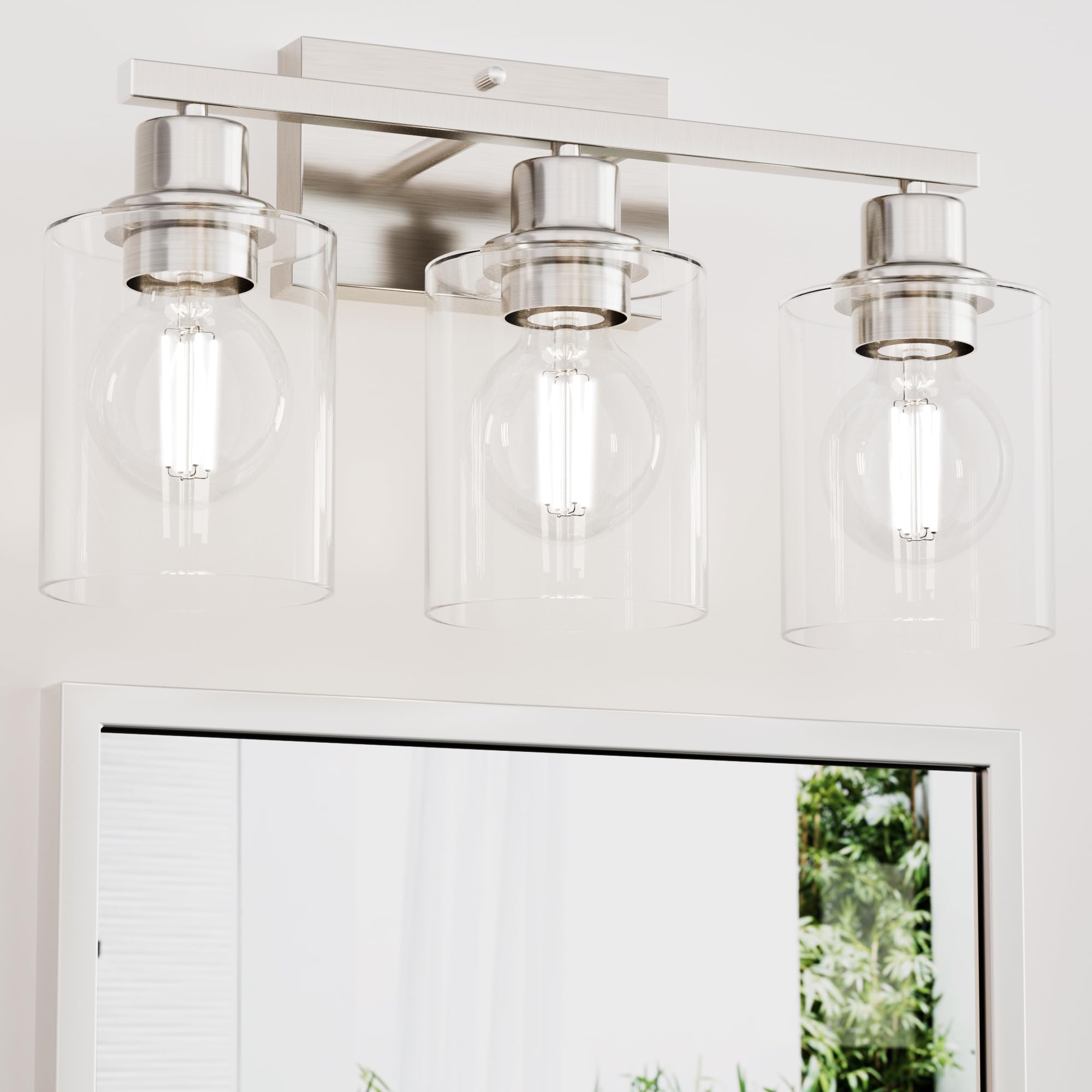 Dekang Bathroom Lighting Fixtures Over Mirror Brushed Nickel, Rustproof ...