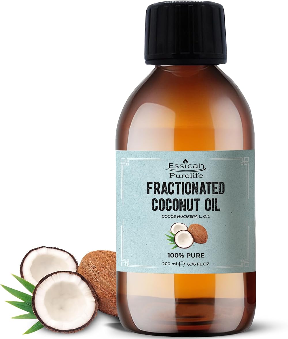 Essican Purelife Coconut Oil Liquid 200ml Carrier Oil for Skin Hair