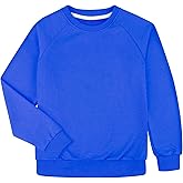 BIG ELEPHANT Boys Crewneck Sweatshirt – Cotton Long Sleeve Pullover for Kids, Toddler to Teen, School and Everyday Wear