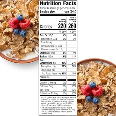 Cascadian Farm Cereal de fibra orgánica para la mañana sana ...
