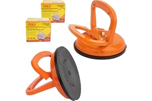 ASDFGHT Glass Suction Cup Lifter, Tile Suction Cup Lifter, Glass Suction Cup Heavy Duty Aluminum 2Pack for Lifting Moving Glass, Tiles, Mirror, Granite, Fix Gap Laminate Floors